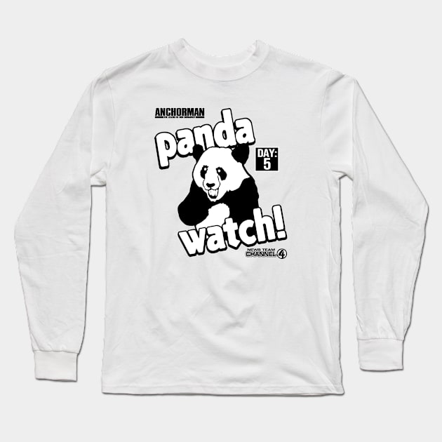 Anchorman Panda Watch Day 5 Long Sleeve T-Shirt by Story At Dawn 